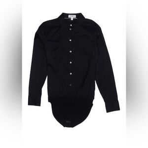 Express Black Button-Up Bodysuit